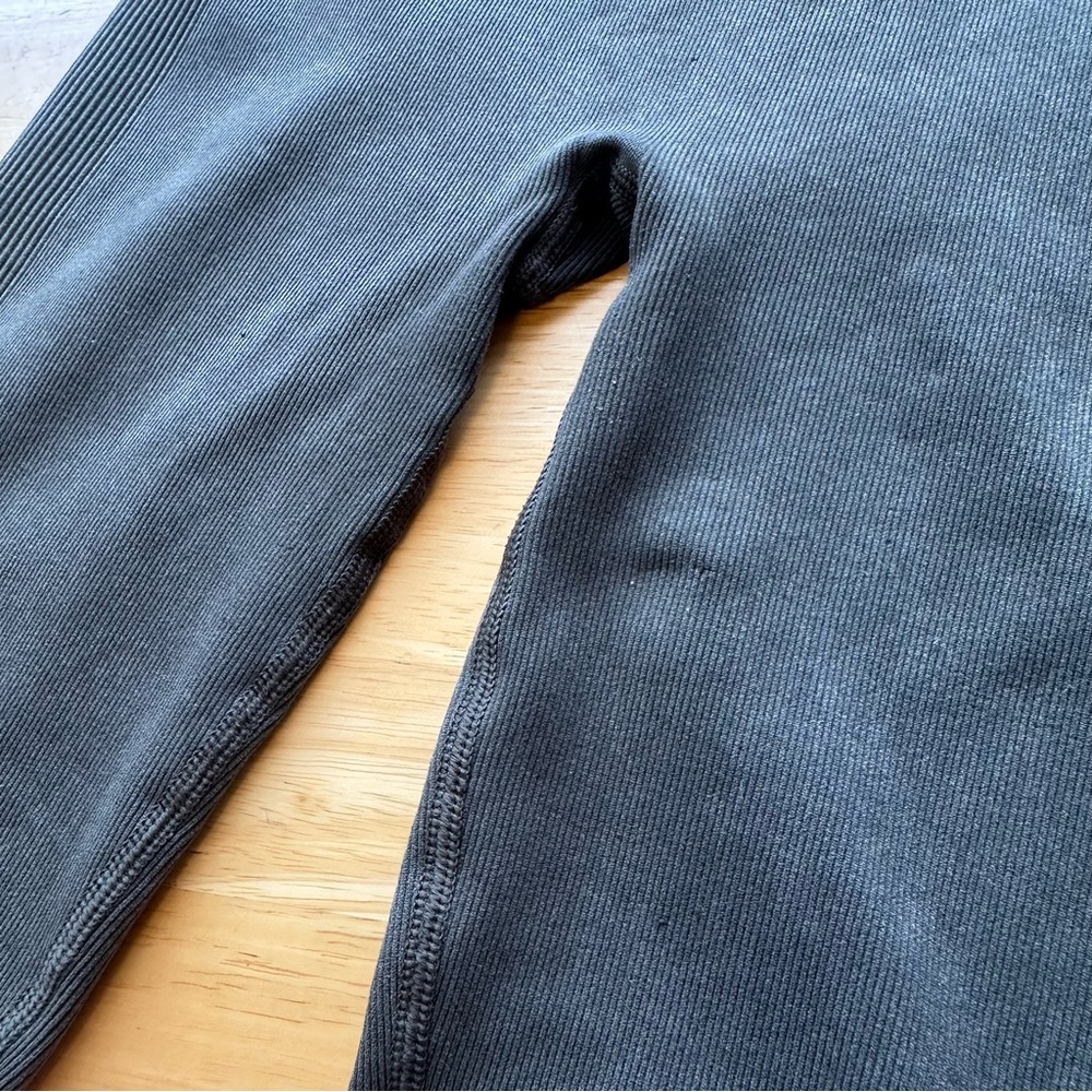 SPANX Compression Legging Size XL Gray / Green Seamless Yoga Slimming Pant - Picture 7 of 8